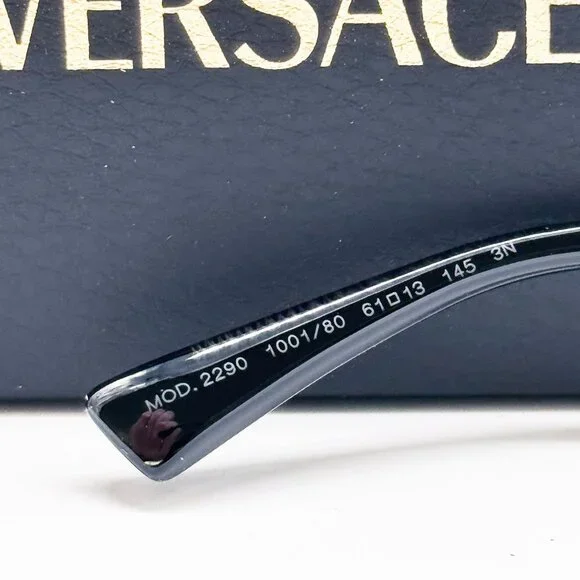 NEW VERSACE SUNGLASSES VE2290 100180 SILVER/BLUE UNISEX  display picture 3